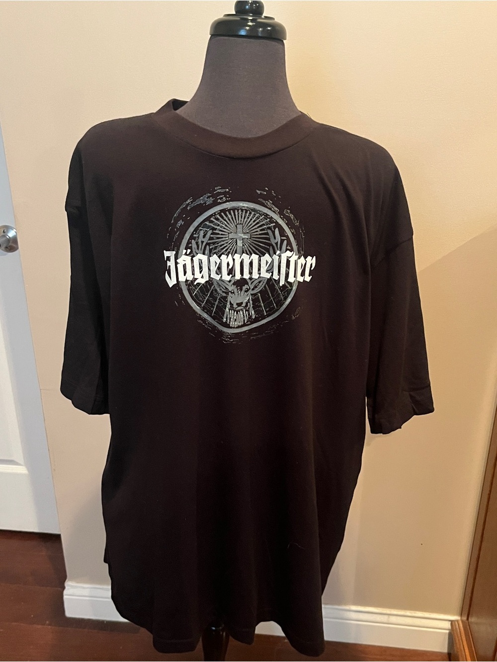 Jagermeister Black Tee with White Logo - NEW